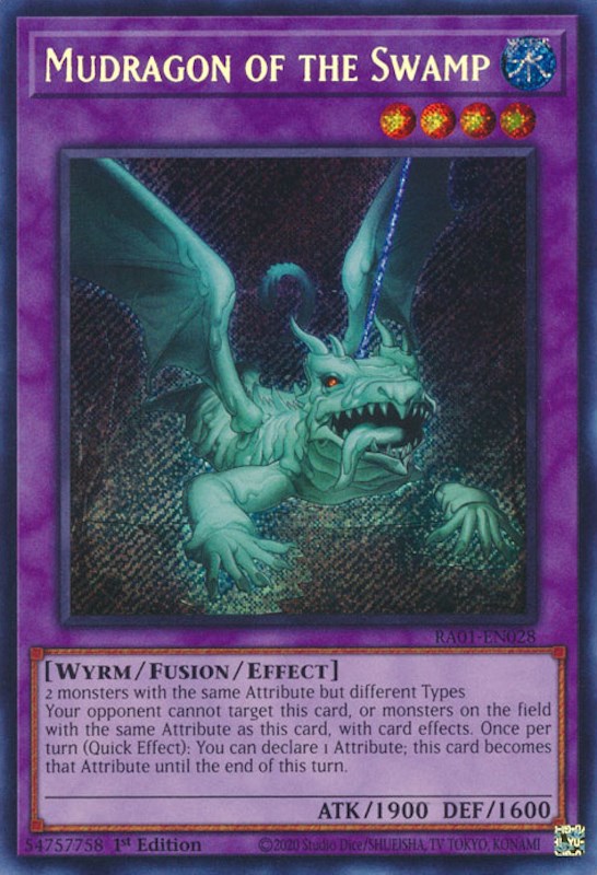 Mudragon of the Swamp [RA01-EN028] Secret Rare | Black Swamp Games