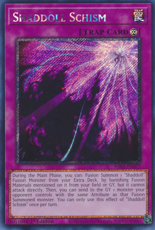 Shaddoll Schism [RA01-EN077] Platinum Secret Rare | Black Swamp Games