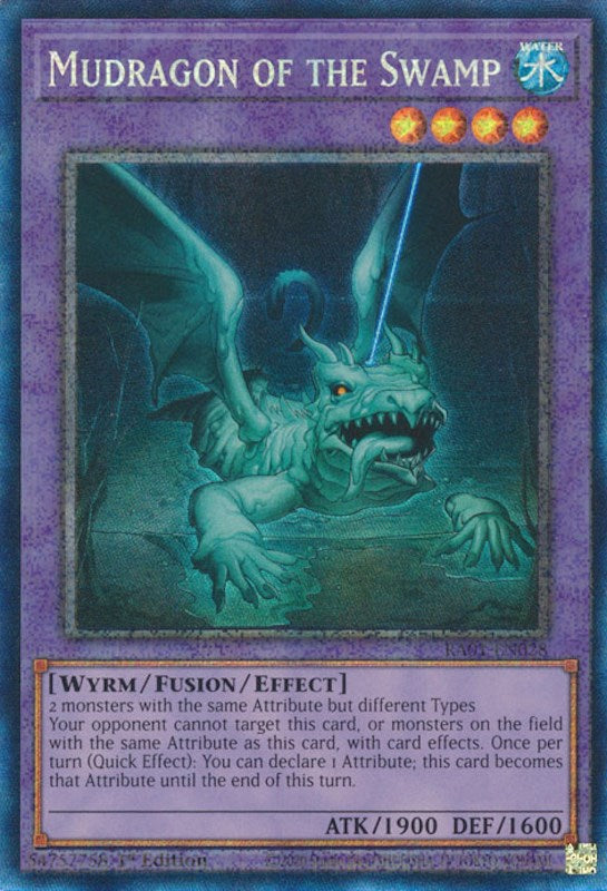 Mudragon of the Swamp [RA01-EN028] Prismatic Collector's Rare | Black Swamp Games