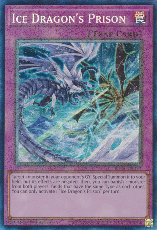 Ice Dragon's Prison [RA01-EN078] Prismatic Collector's Rare | Black Swamp Games