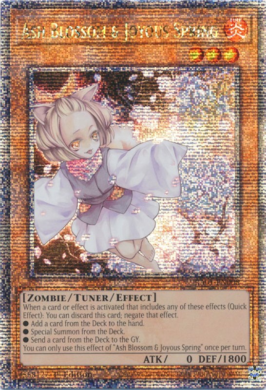 Ash Blossom & Joyous Spring [RA01-EN008] Quarter Century Secret Rare | Black Swamp Games