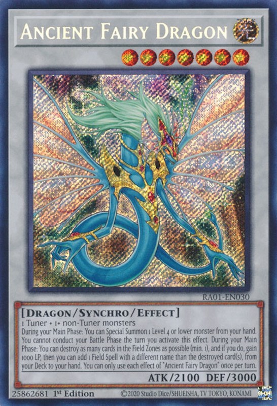 Ancient Fairy Dragon [RA01-EN030] Secret Rare | Black Swamp Games