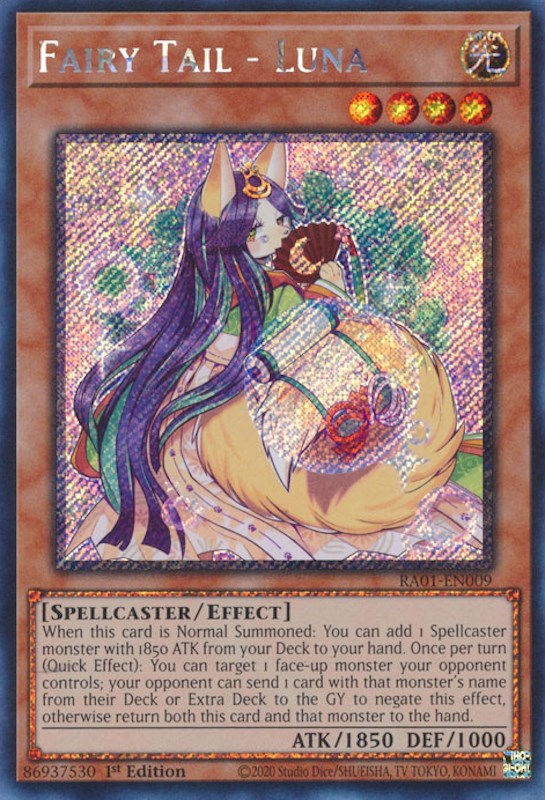 Fairy Tail - Luna [RA01-EN009] Platinum Secret Rare | Black Swamp Games