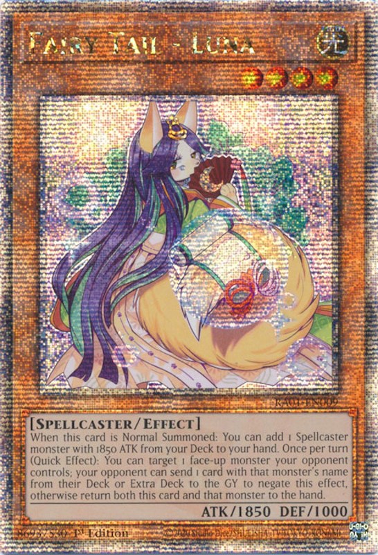 Fairy Tail - Luna [RA01-EN009] Quarter Century Secret Rare | Black Swamp Games