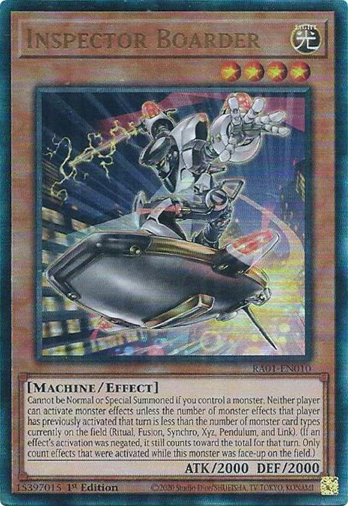 Inspector Boarder [RA01-EN010] Prismatic Ultimate Rare | Black Swamp Games