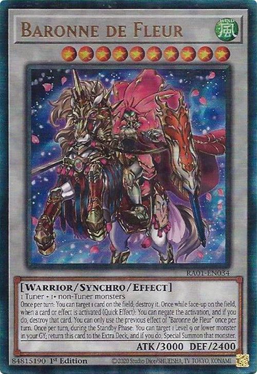 Baronne de Fleur [RA01-EN034] Prismatic Ultimate Rare | Black Swamp Games