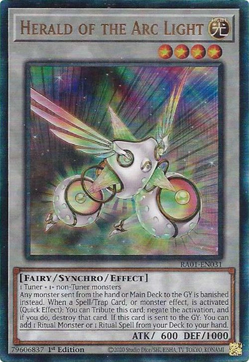 Herald of the Arc Light [RA01-EN031] Prismatic Ultimate Rare | Black Swamp Games