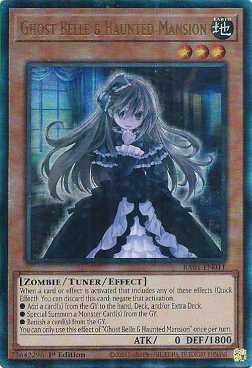 Ghost Belle & Haunted Mansion [RA01-EN011] Prismatic Ultimate Rare | Black Swamp Games