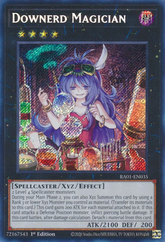 Downerd Magician [RA01-EN035] Secret Rare | Black Swamp Games