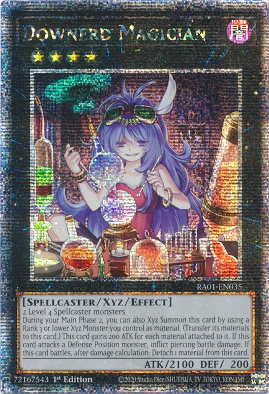 Downerd Magician [RA01-EN035] Quarter Century Secret Rare | Black Swamp Games