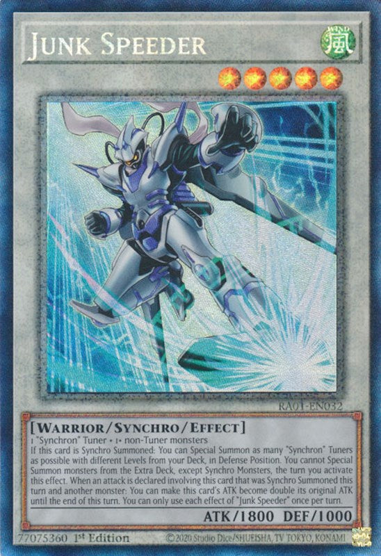 Junk Speeder [RA01-EN032] Prismatic Collector's Rare | Black Swamp Games