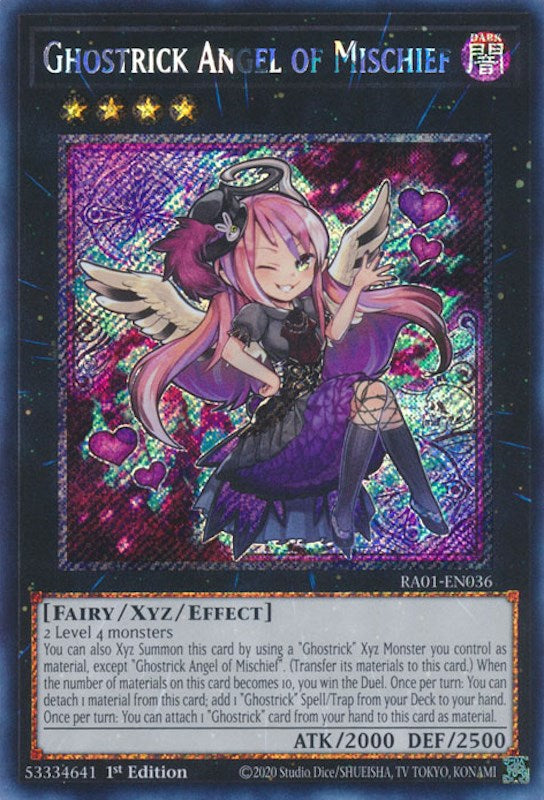 Ghostrick Angel of Mischief [RA01-EN036] Platinum Secret Rare | Black Swamp Games