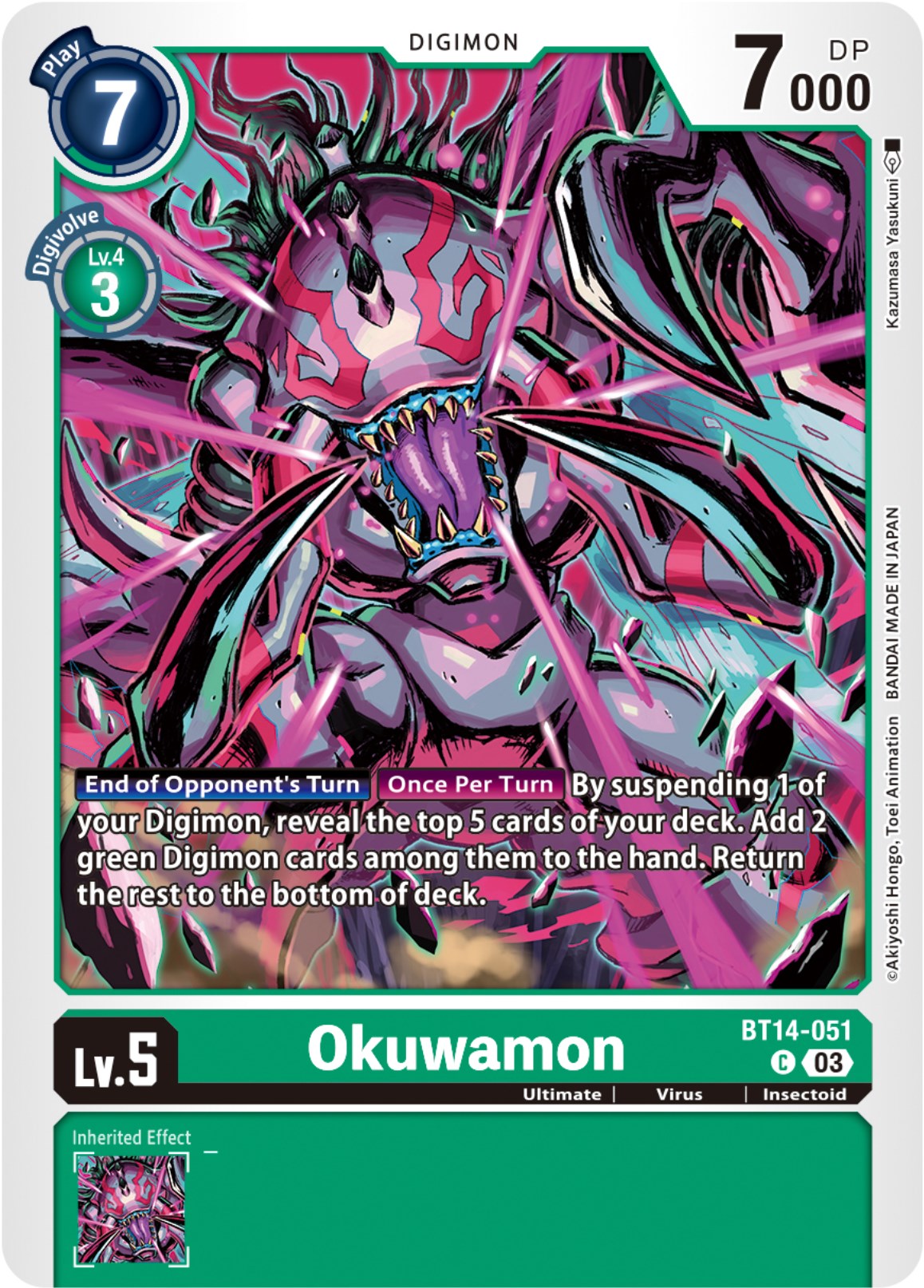 Okuwamon [BT14-051] [Blast Ace] | Black Swamp Games