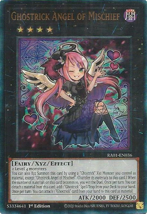 Ghostrick Angel of Mischief [RA01-EN036] Prismatic Ultimate Rare | Black Swamp Games