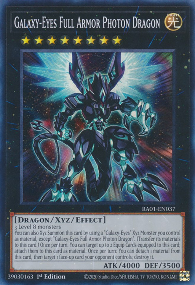 Galaxy-Eyes Full Armor Photon Dragon [RA01-EN037] Super Rare | Black Swamp Games