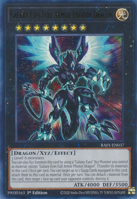 Galaxy-Eyes Full Armor Photon Dragon [RA01-EN037] Ultra Rare | Black Swamp Games