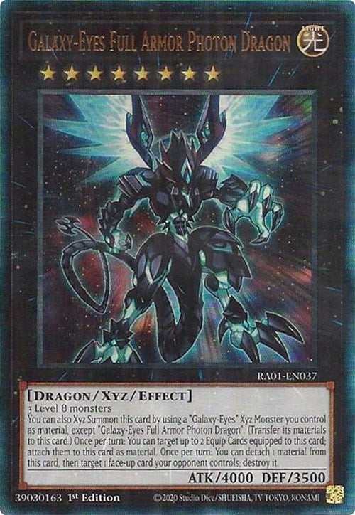 Galaxy-Eyes Full Armor Photon Dragon [RA01-EN037] Prismatic Ultimate Rare | Black Swamp Games
