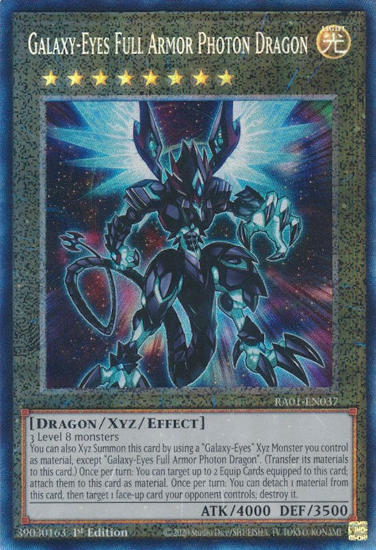 Galaxy-Eyes Full Armor Photon Dragon [RA01-EN037] Prismatic Collector's Rare | Black Swamp Games