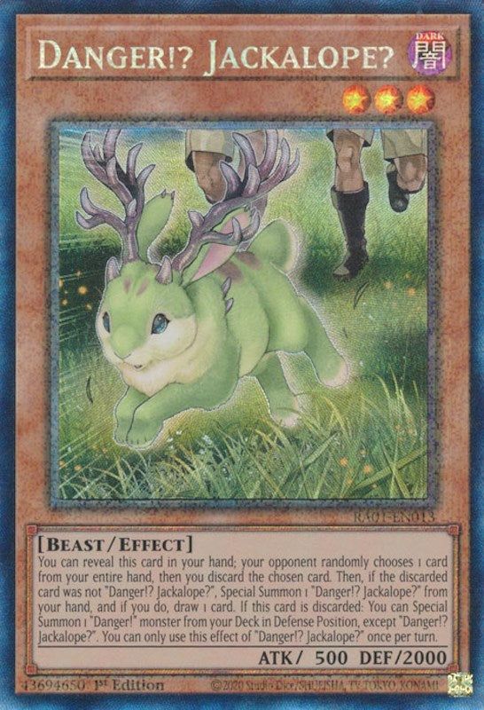 Danger!? Jackalope? [RA01-EN013] Prismatic Collector's Rare | Black Swamp Games