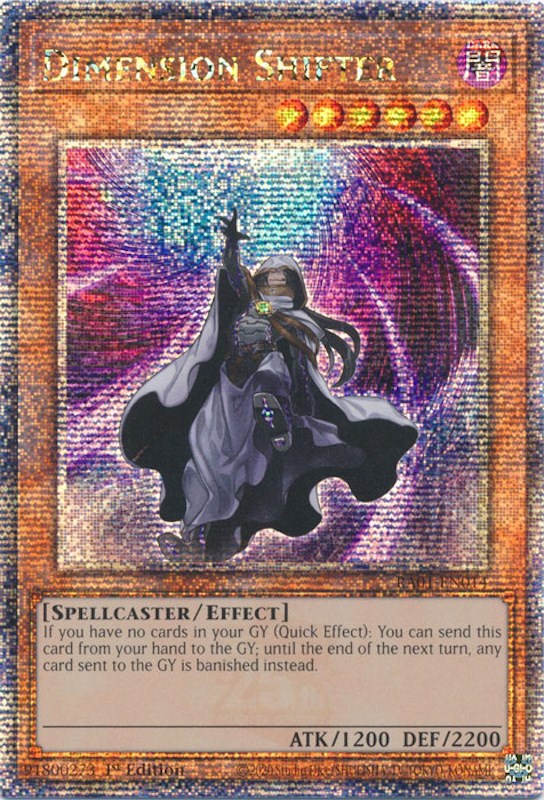 Dimension Shifter [RA01-EN014] Quarter Century Secret Rare | Black Swamp Games