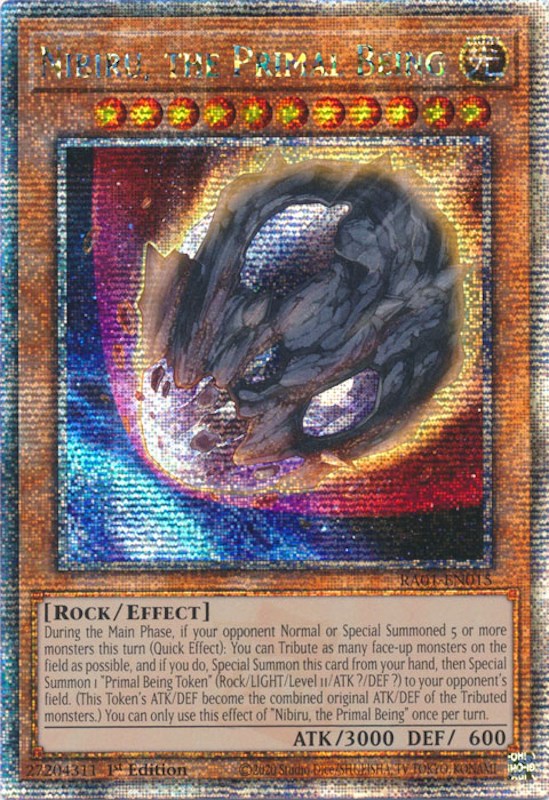 Nibiru, the Primal Being [RA01-EN015] Quarter Century Secret Rare | Black Swamp Games