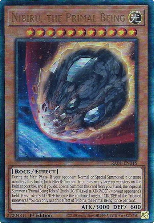 Nibiru, the Primal Being [RA01-EN015] Prismatic Ultimate Rare | Black Swamp Games