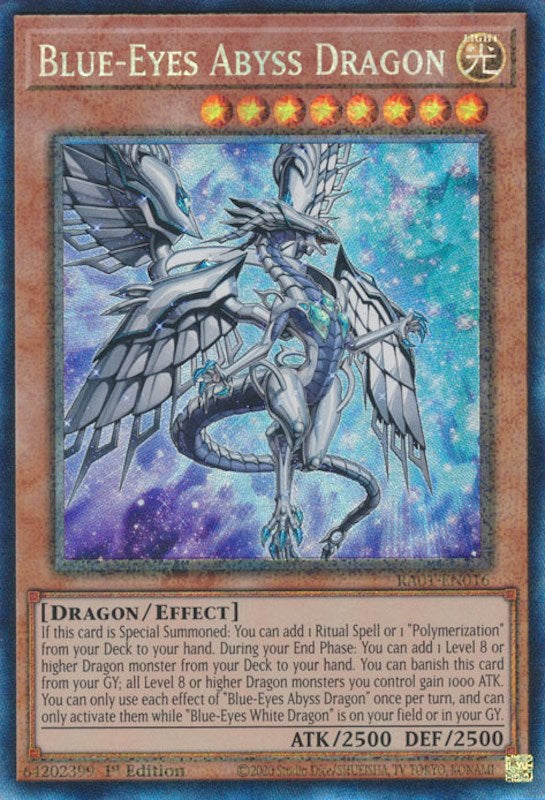 Blue-Eyes Abyss Dragon [RA01-EN016] Prismatic Collector's Rare | Black Swamp Games