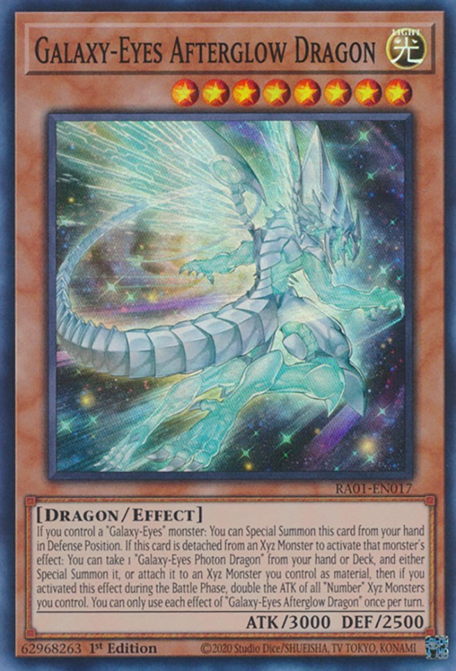 Galaxy-Eyes Afterglow Dragon [RA01-EN017] Super Rare | Black Swamp Games