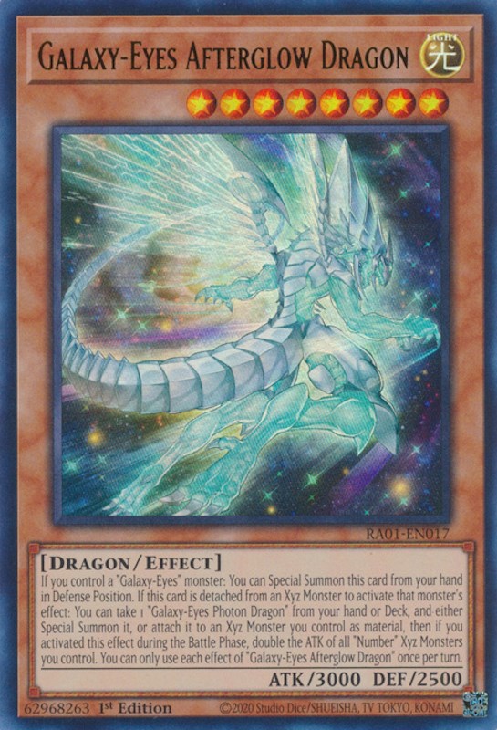 Galaxy-Eyes Afterglow Dragon [RA01-EN017] Ultra Rare | Black Swamp Games