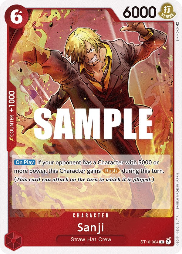 Sanji [Ultra Deck - The Three Captains] | Black Swamp Games