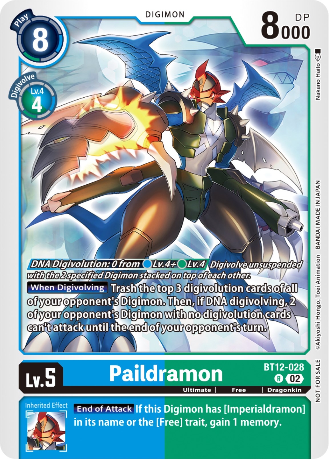 Paildramon [BT12-028] (NYCC 2023 Demo Deck) [Across Time] | Black Swamp Games