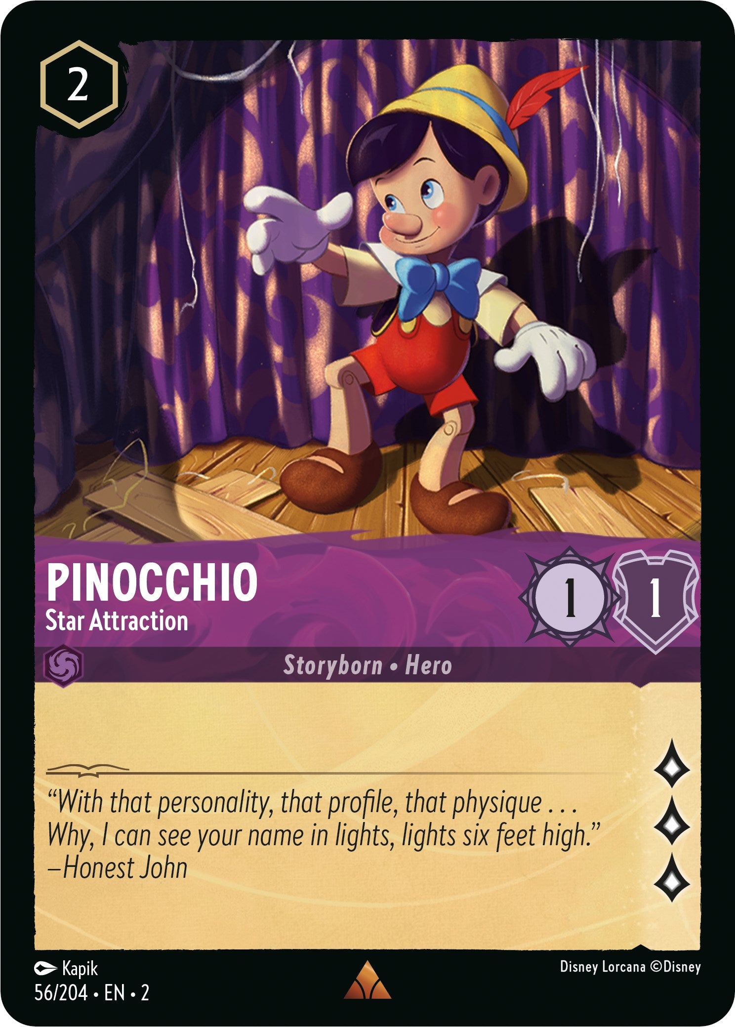 Pinocchio - Star Attraction (56/204) [Rise of the Floodborn] | Black Swamp Games