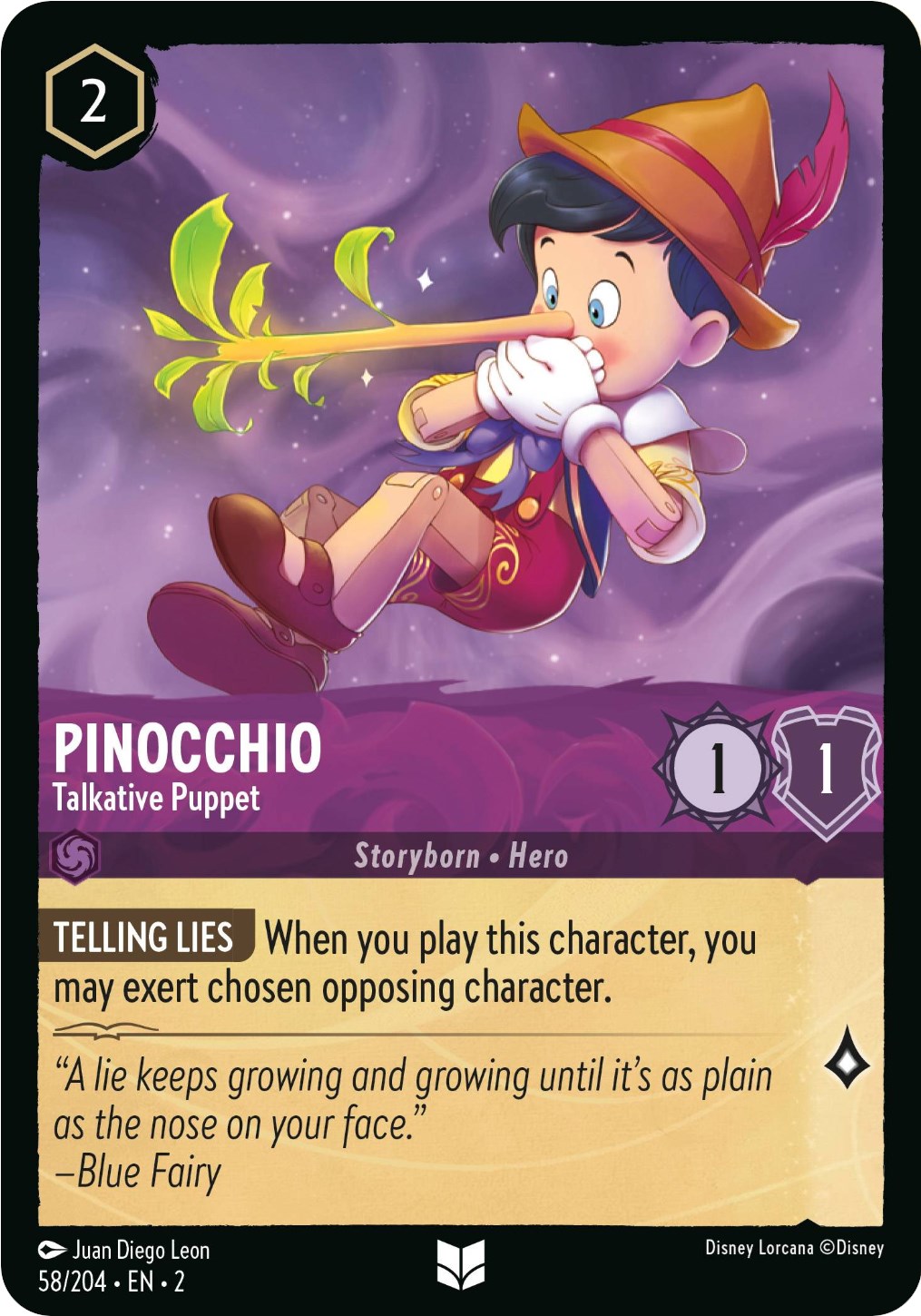 Pinocchio - Talkative Puppet (58/204) [Rise of the Floodborn] | Black Swamp Games