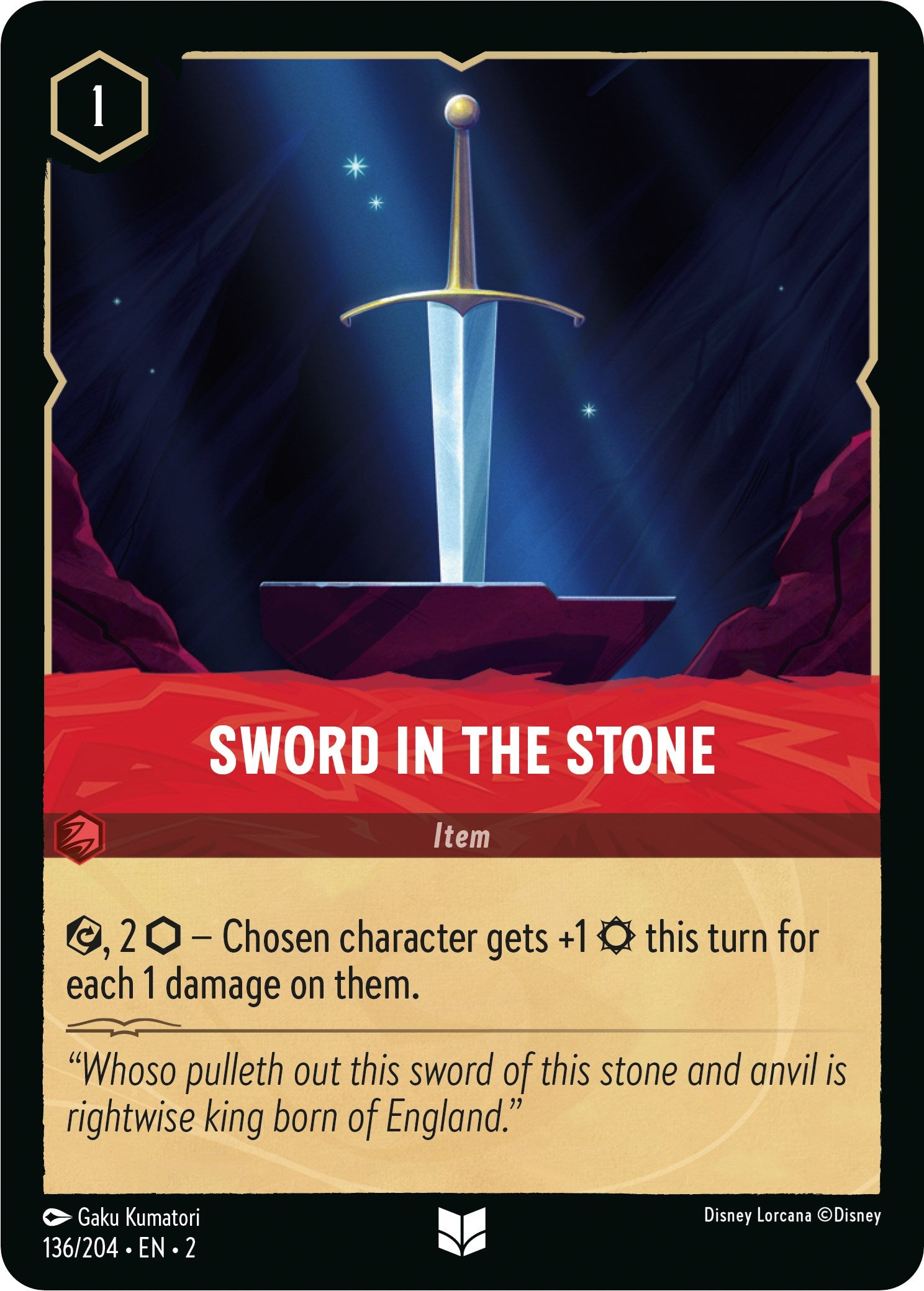 Sword in the Stone (136/204) [Rise of the Floodborn] | Black Swamp Games