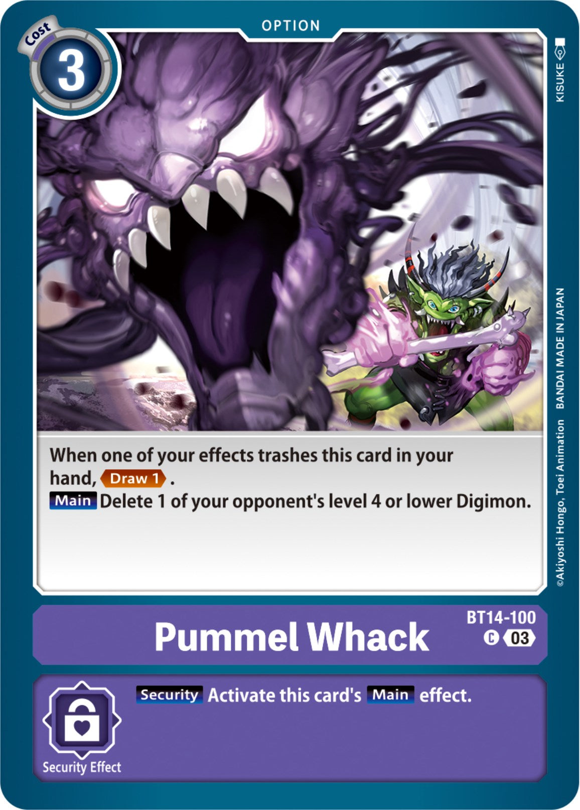 Pummel Whack [BT14-100] [Blast Ace] | Black Swamp Games