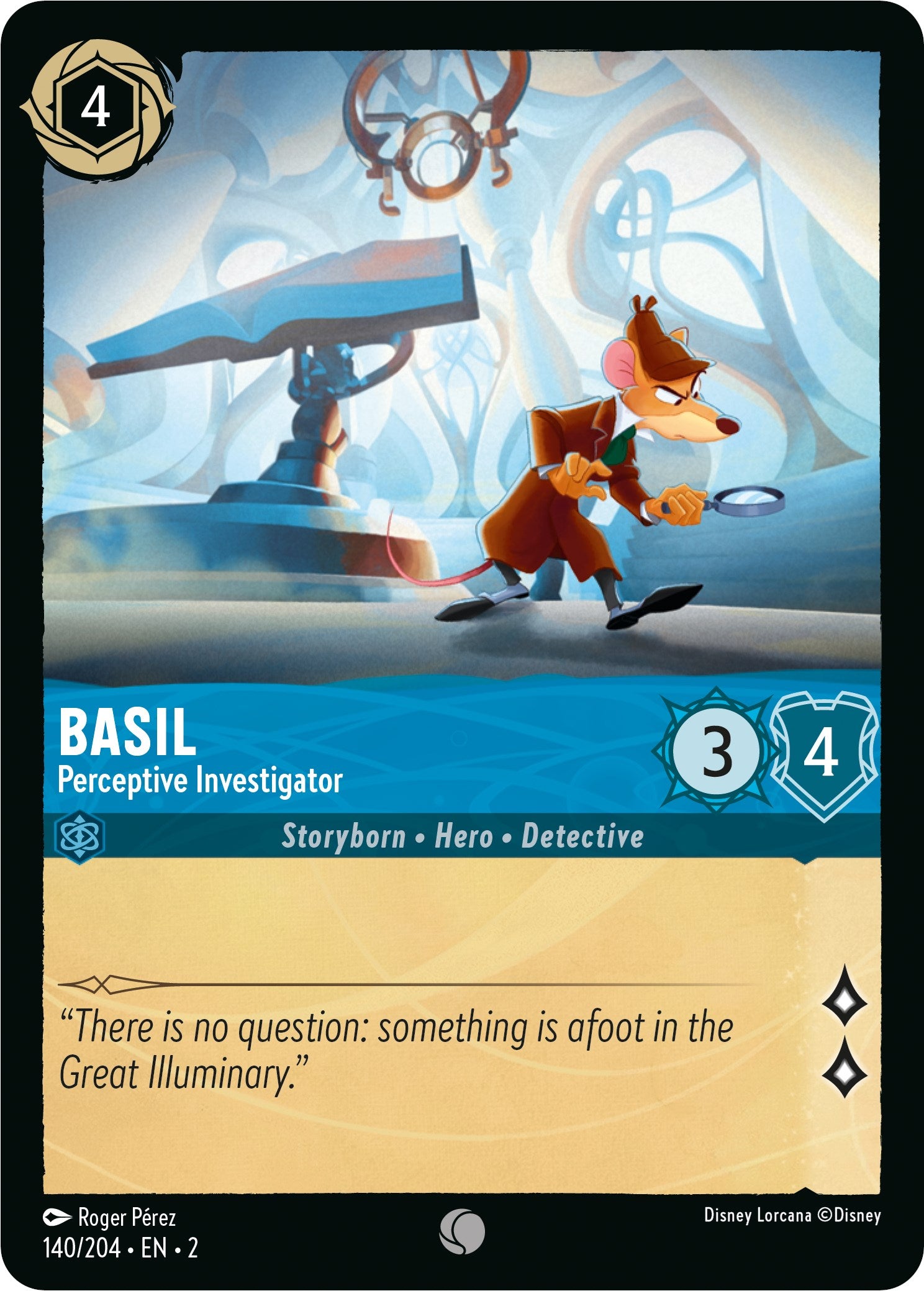 Basil - Perceptive Investigator (140/204) [Rise of the Floodborn] | Black Swamp Games