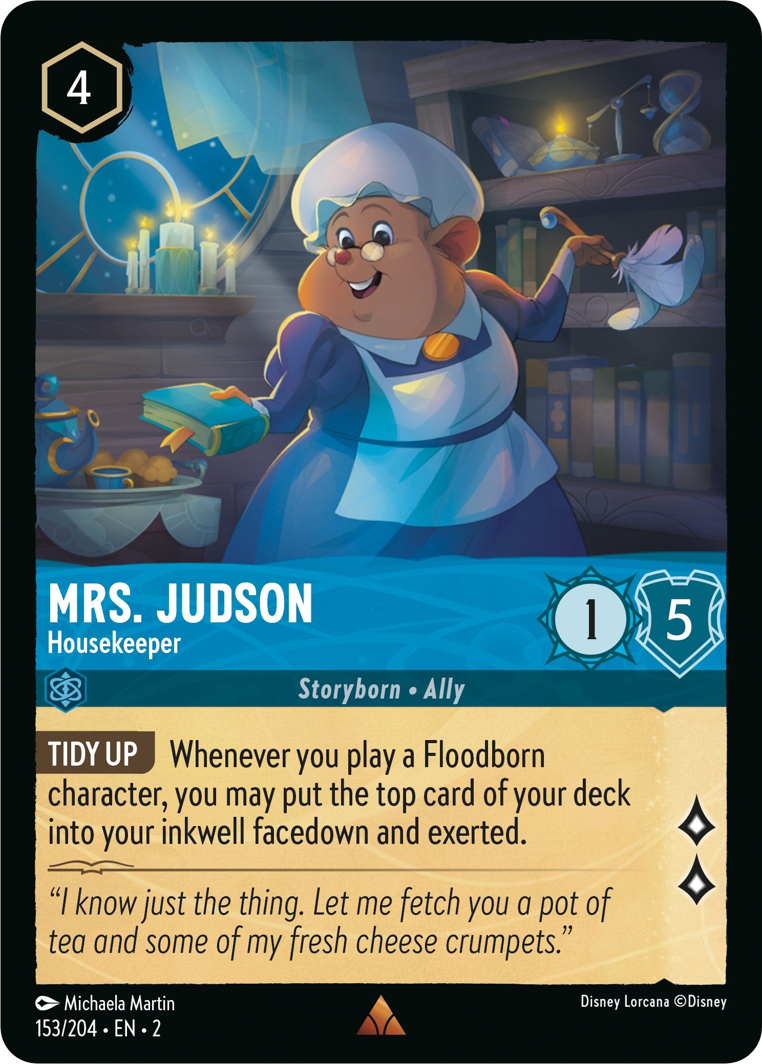 Mrs. Judson - Housekeeper (153/204) [Rise of the Floodborn] | Black Swamp Games