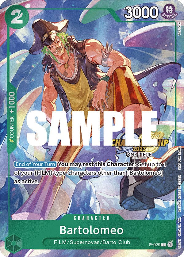 Bartolomeo (CS 2023 Event Pack) [One Piece Promotion Cards] | Black Swamp Games