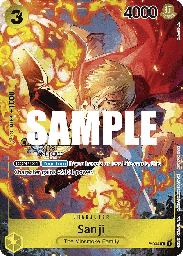 Sanji (CS 2023 Event Pack) [One Piece Promotion Cards] | Black Swamp Games