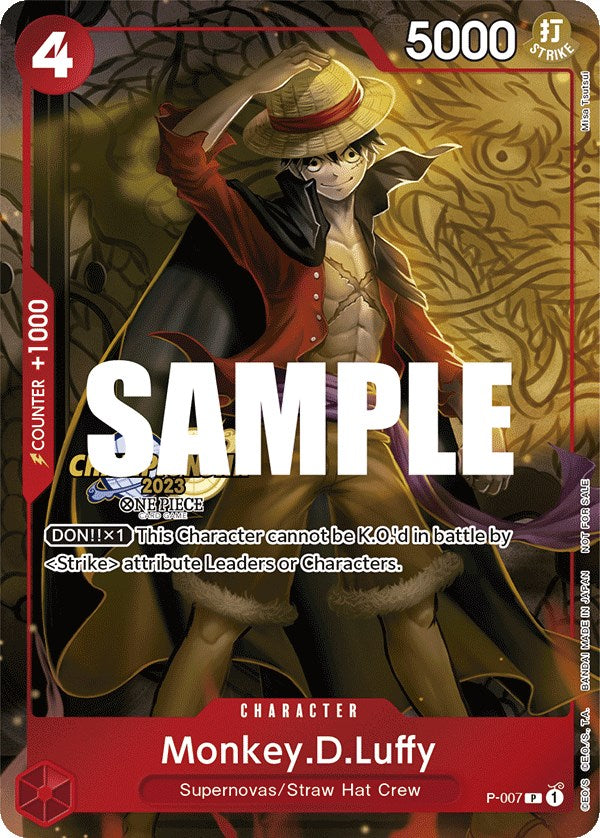 Monkey.D.Luffy (CS 2023 Celebration Pack) [One Piece Promotion Cards] | Black Swamp Games