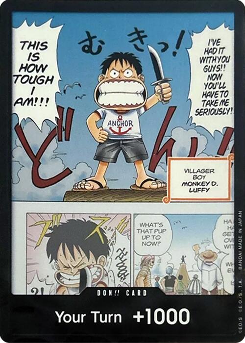 DON!! Card (Young Luffy) (Devil Fruits Collection Vol. 1) [One Piece Promotion Cards] | Black Swamp Games