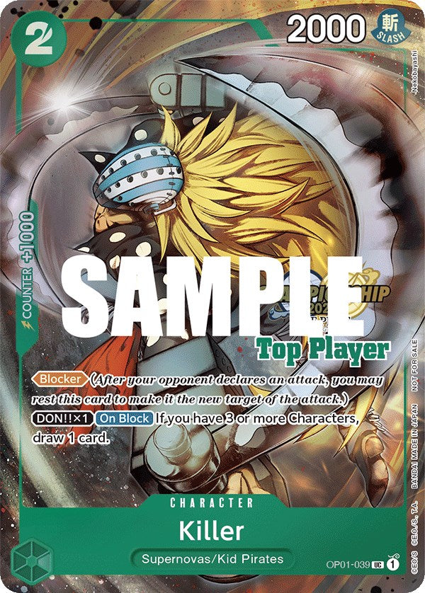 Killer (CS 2023 Top Players Pack) [One Piece Promotion Cards] | Black Swamp Games