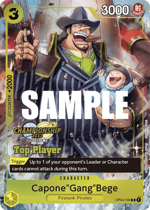 Capone"Gang"Bege (CS 2023 Top Players Pack) [One Piece Promotion Cards] | Black Swamp Games