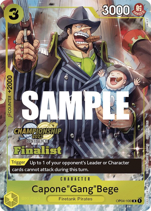 Capone"Gang"Bege (CS 2023 Top Players Pack) [Finalist] [One Piece Promotion Cards] | Black Swamp Games