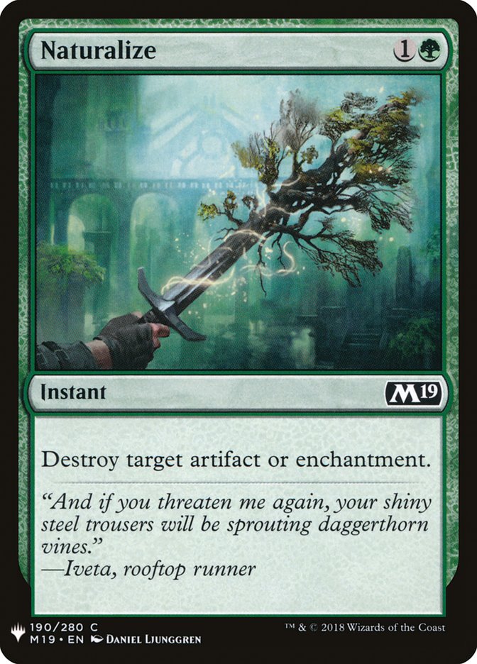 Naturalize [Mystery Booster] | Black Swamp Games