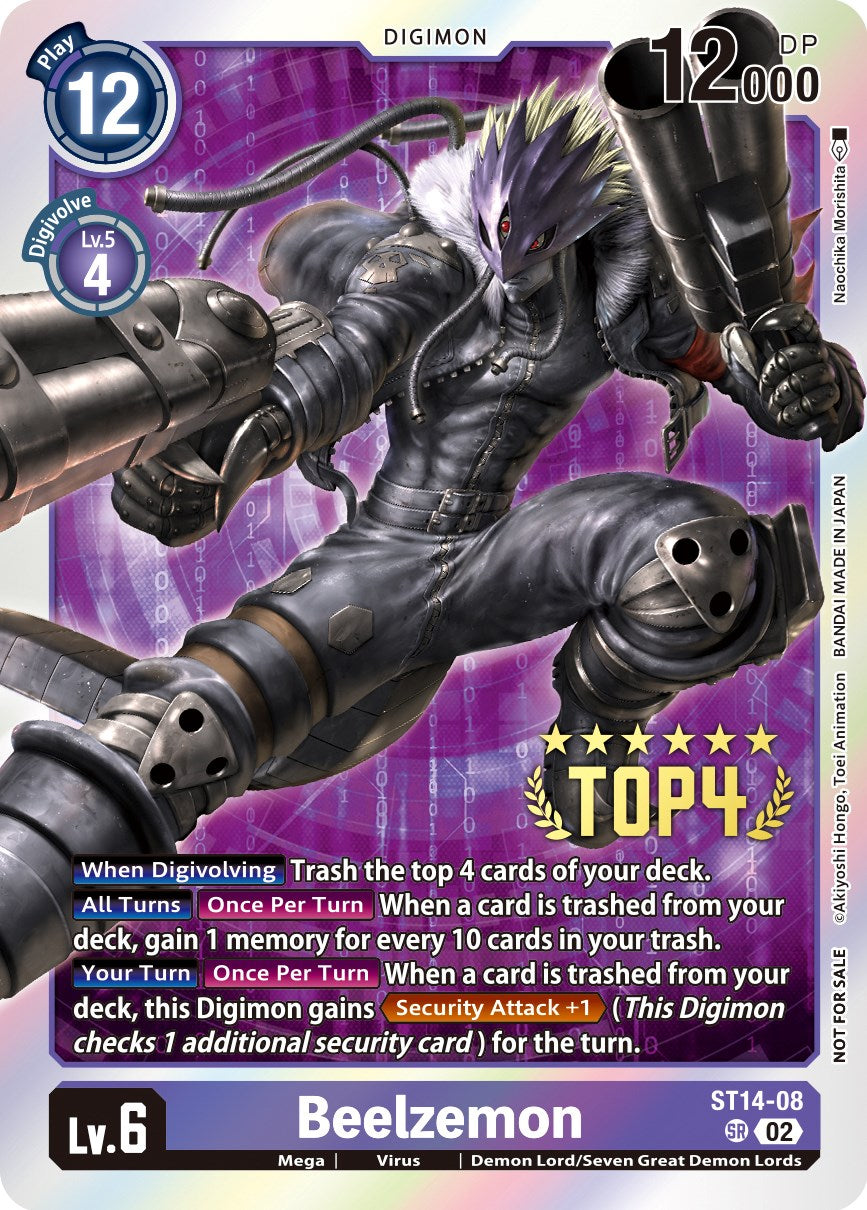 digimon card game beelzemon deck EX10-074 Beelzemon ACE : Secret Rare Digimon Card : EX10: Sinister Order