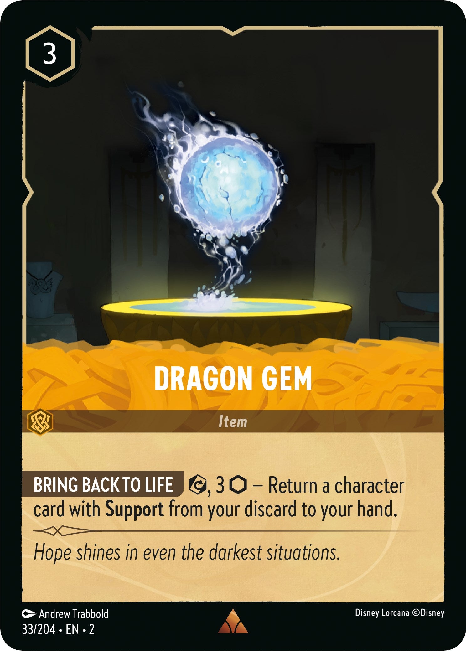 Dragon Gem (33/204) [Rise of the Floodborn] | Black Swamp Games