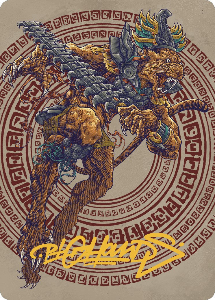 Sovereign Okinec Ahau Art Card (Gold-Stamped Signature) [The Lost Caverns of Ixalan Art Series] | Black Swamp Games