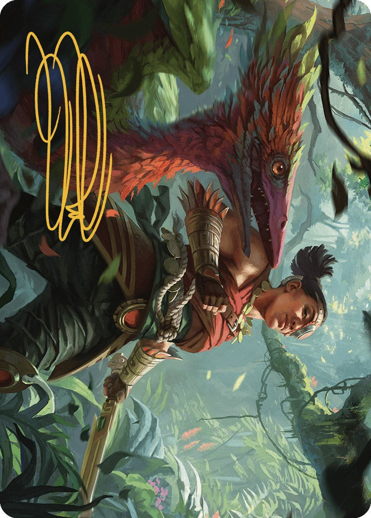 Wayta, Trainer Prodigy Art Card (Gold-Stamped Signature) [The Lost Caverns of Ixalan Art Series] | Black Swamp Games