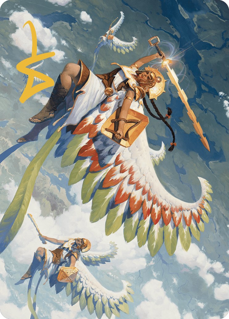 Resplendent Angel Art Card (5/81) (Gold-Stamped Signature) [The Lost Caverns of Ixalan Art Series] | Black Swamp Games